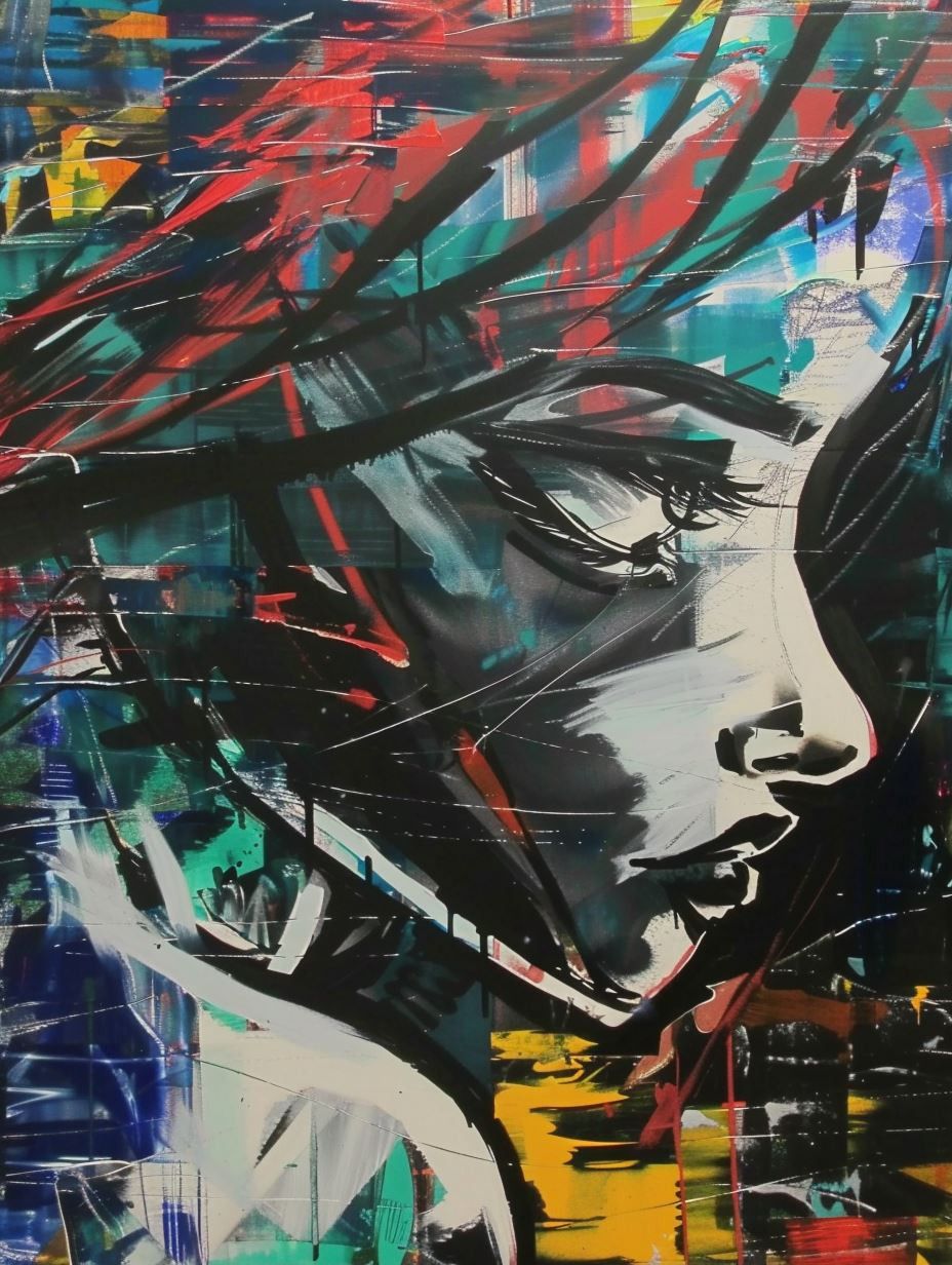 Expressive Female Portrait Art Styles - Image 1