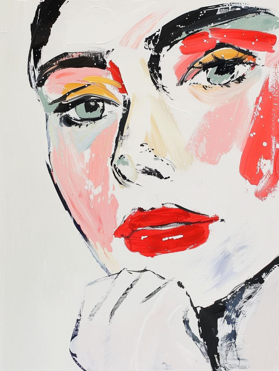 Fragmented Gazes in Abstract Color - Image 3