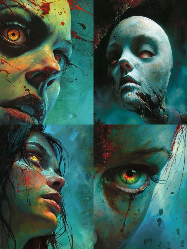 Eerie Spectral Gaze Portraits