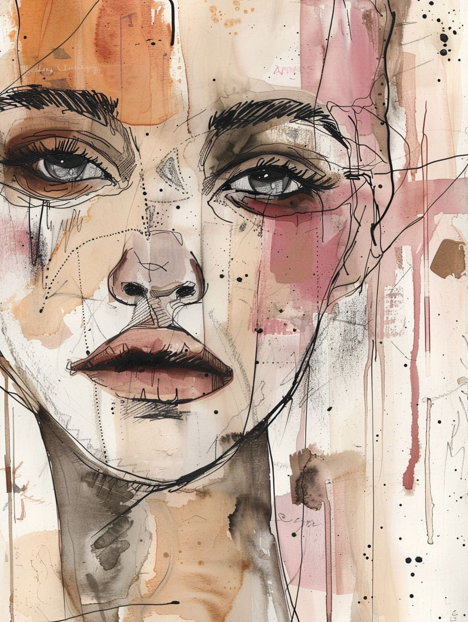 Abstract Ethereal Female Portraits - Image 1