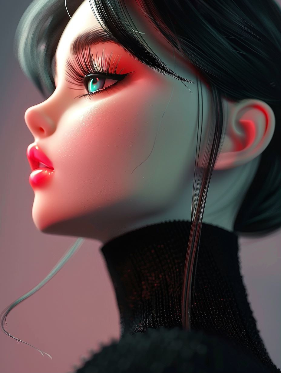 Digital Dolls: A Study in Stylized Beauty - Image 1