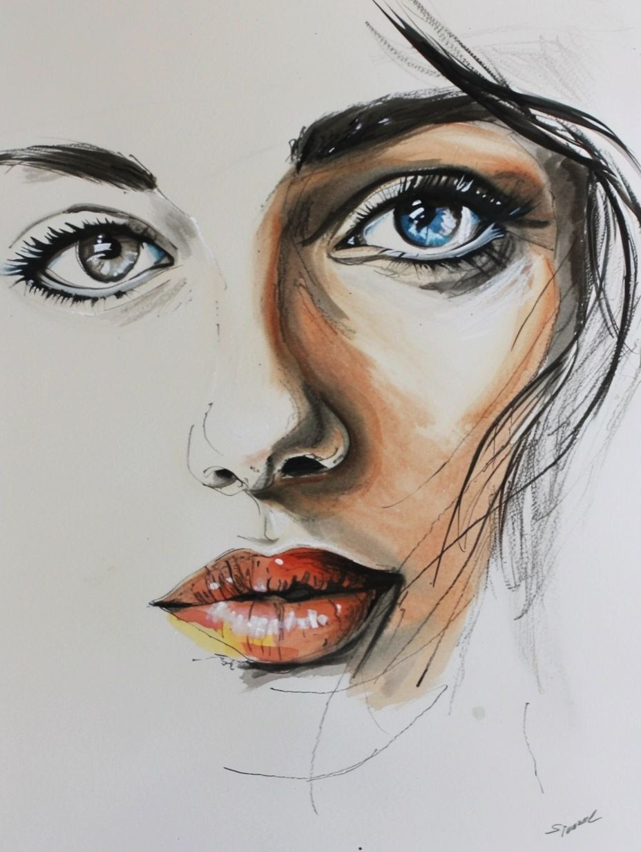 Crimson Whisper Sketch - Image 2