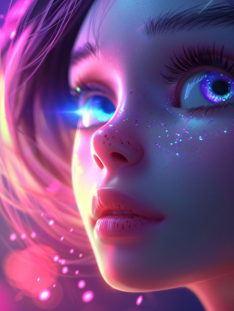 Ethereal Glow: Digital Portraits of Fantasy Girls - Image 2