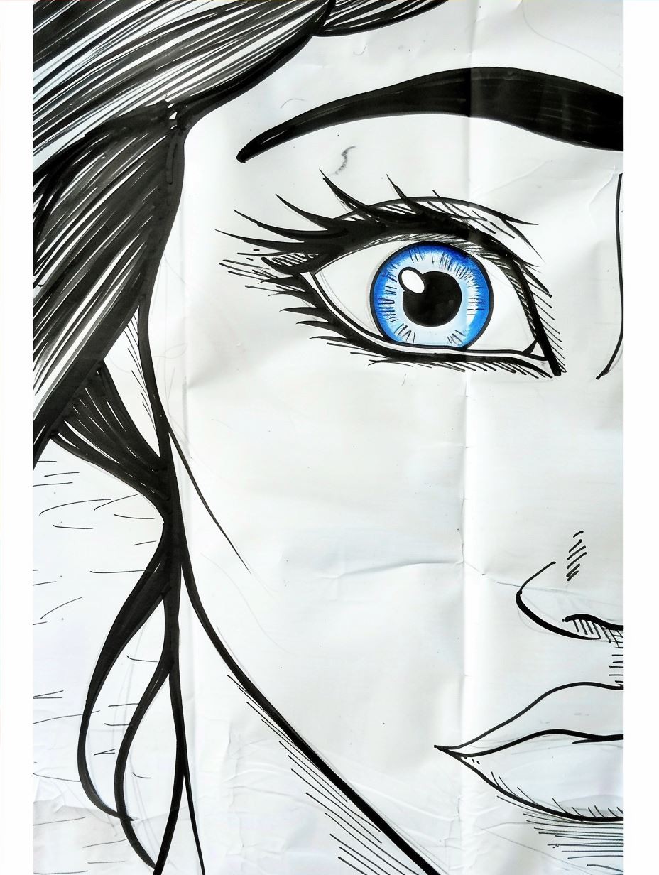 Vibrant Impasto Gaze - Image 4