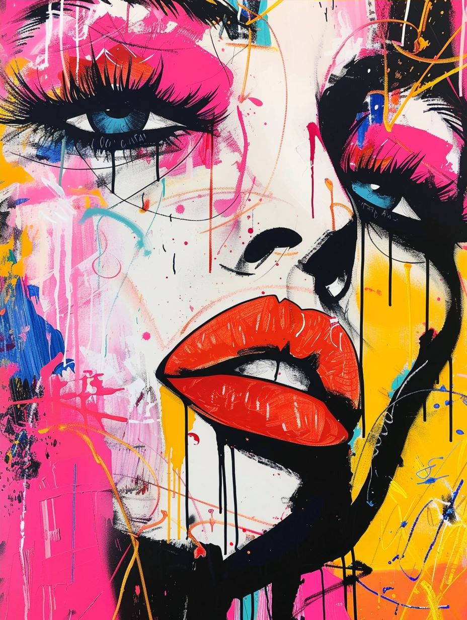 Vibrant Abstract Neon Portraits - Image 4