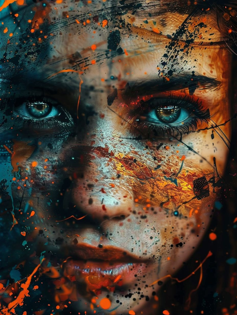 Fragmented Souls in Abstract Color - Image 3