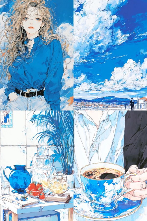 Azure Dreams: An Anime Aesthetic Collection