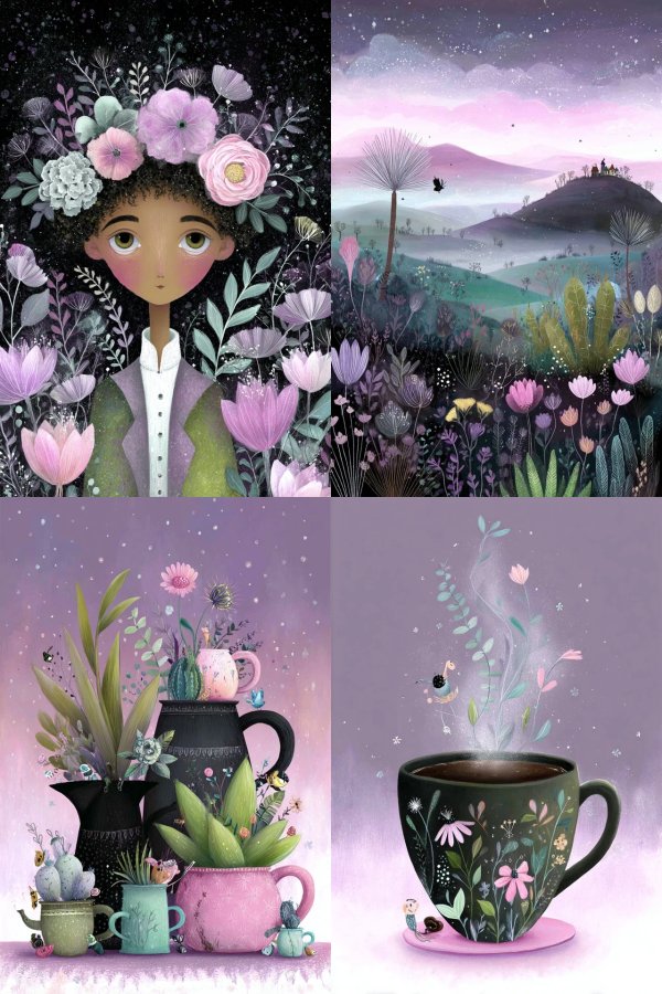 Whimsical Floral Dreamscapes