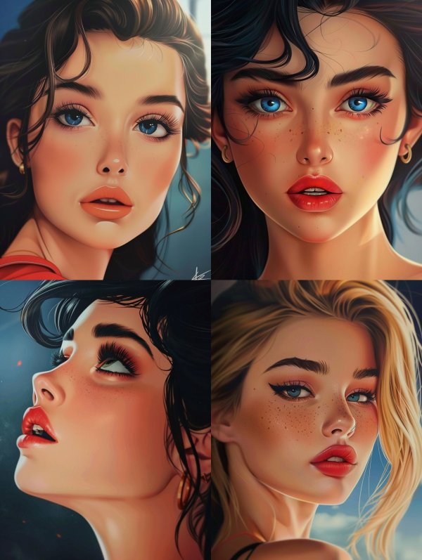 Digital Visions of Ethereal Beauty