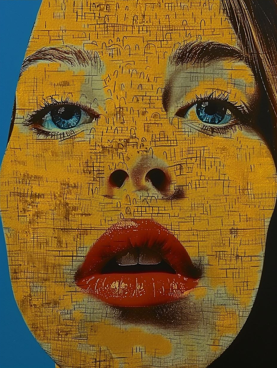 Pop Art Portrait Collage Study - Image 4