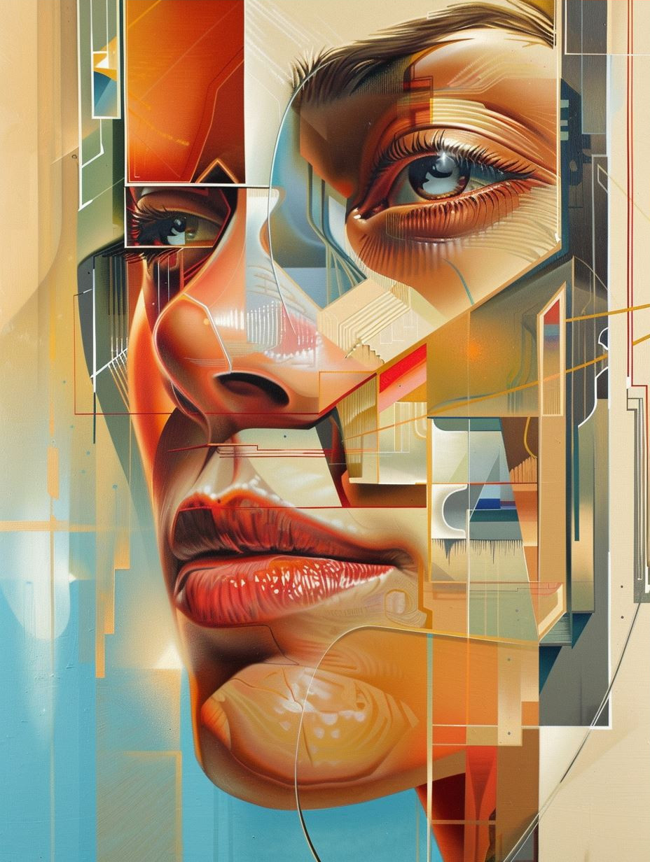 Fragmented Digital Portraiture Study - Image 3
