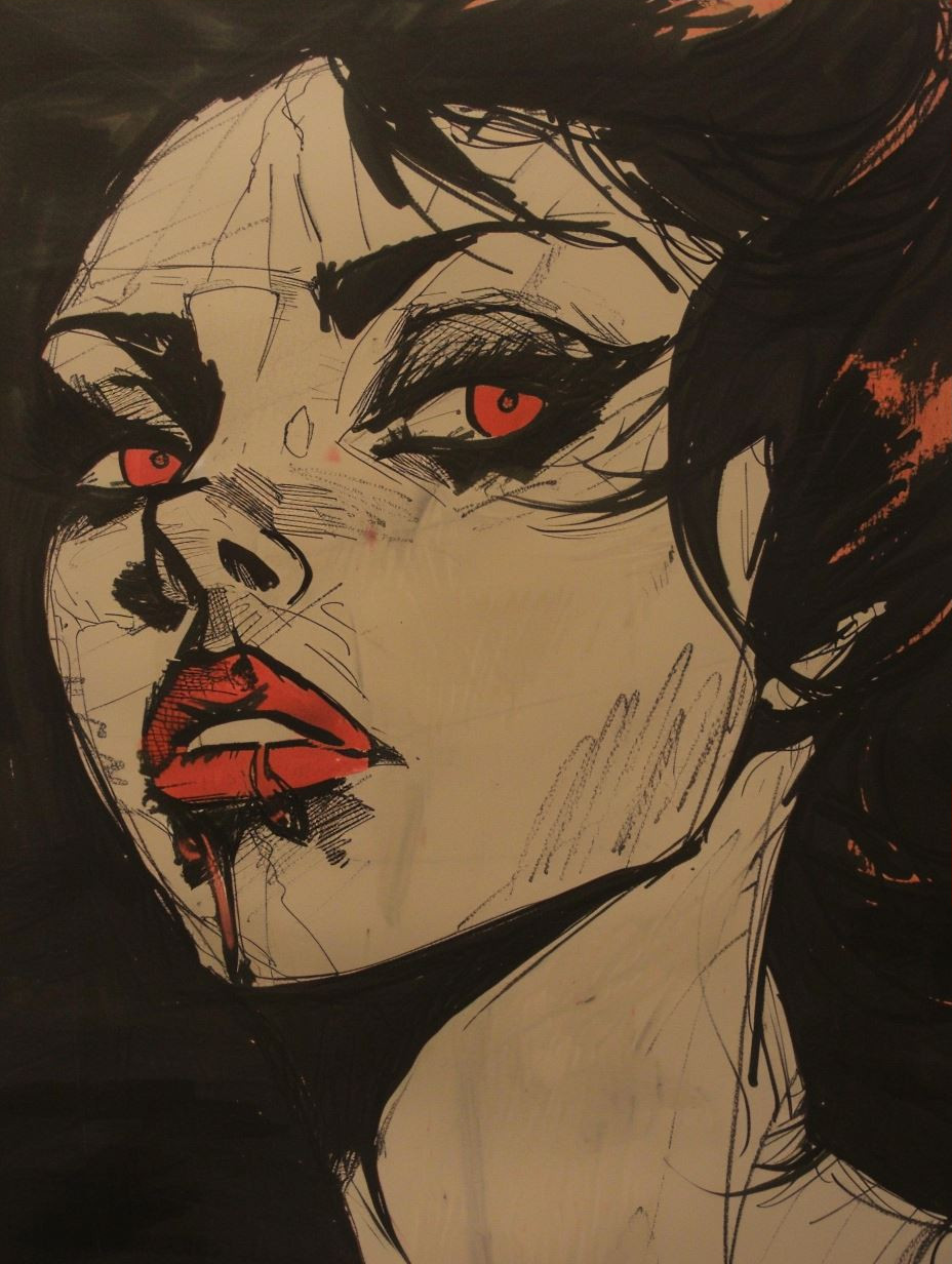 Dark Gothic Comic Portrait Studies - Image 3