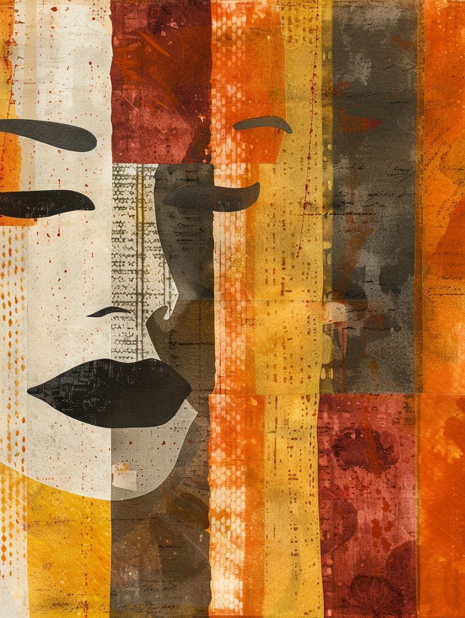 Fragmented Amber Portrait Study - Image 2