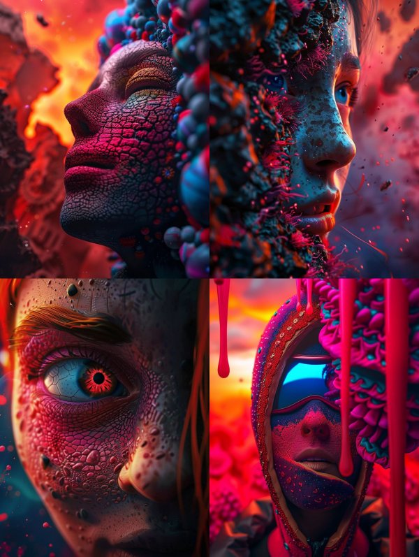 Surreal Textures of Human Form