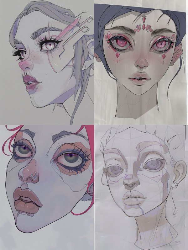 Cybernetic Portraits in Digital Ink