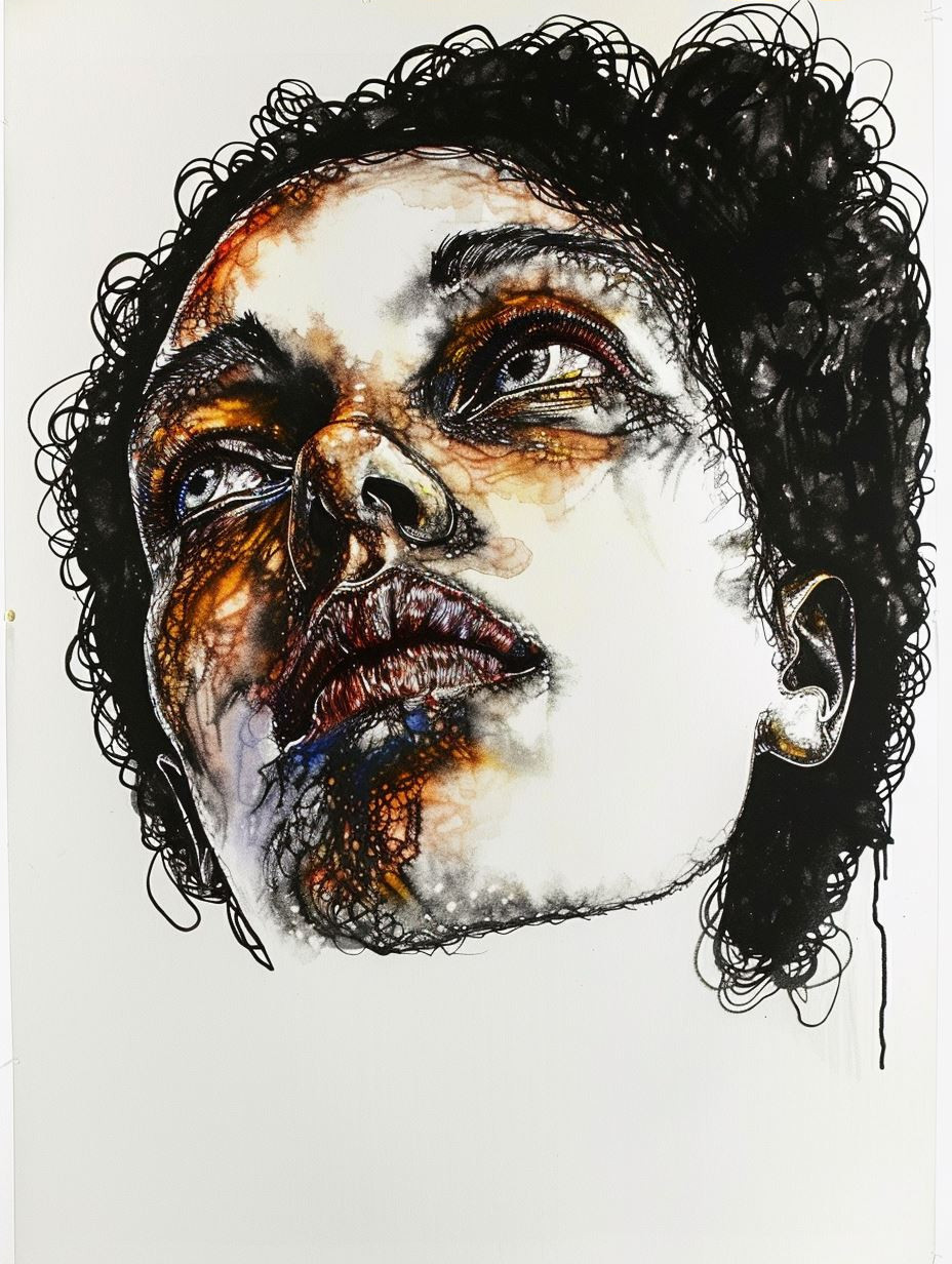 Golden Freckled Ethereal Portrait - Image 4