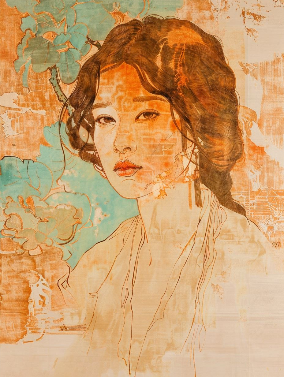 Sun-Drenched Impressionist Portrait Study - Image 4