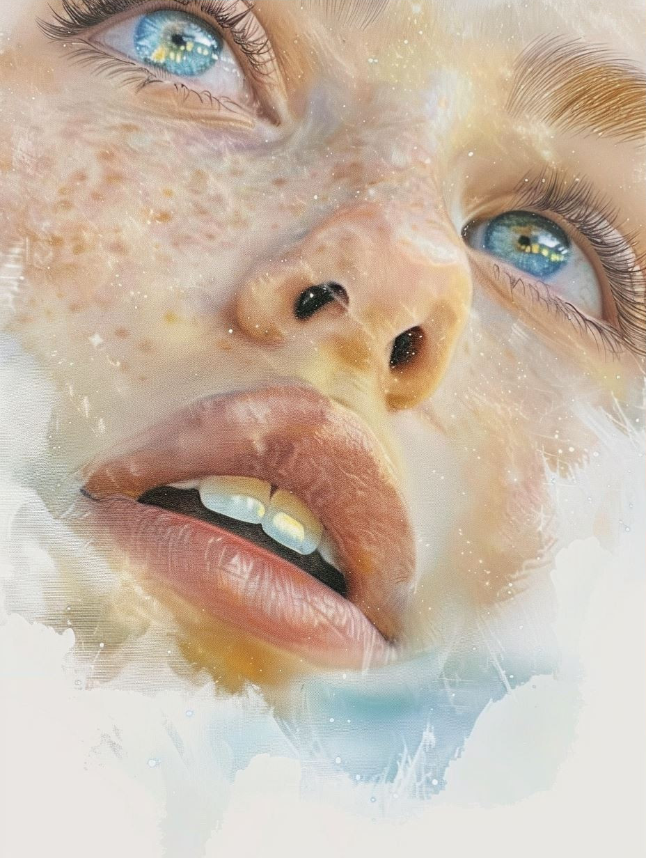 Ethereal Blooms: A Surreal Portrait Study - Image 3