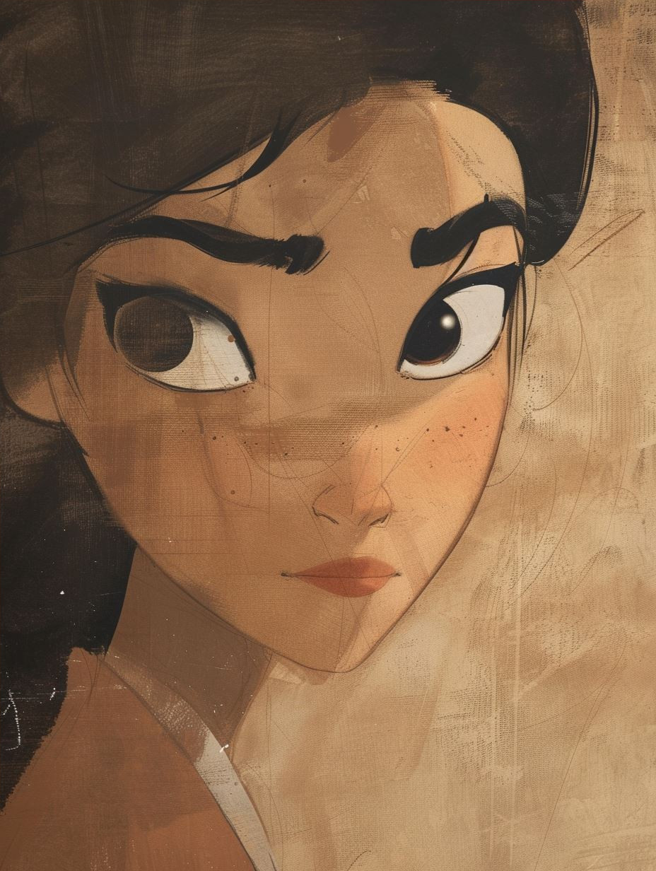 Warm Golden Hour Digital Portrait - Image 4