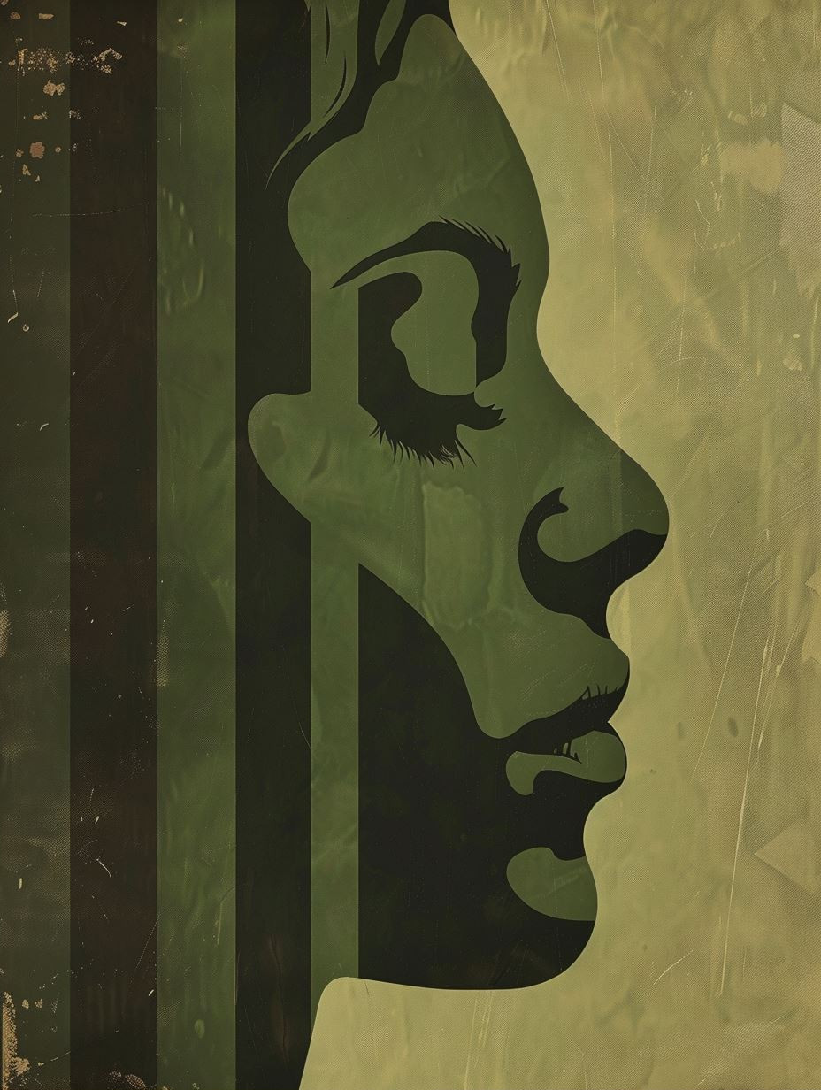 Mystic Green Vintage Portraits - Image 2
