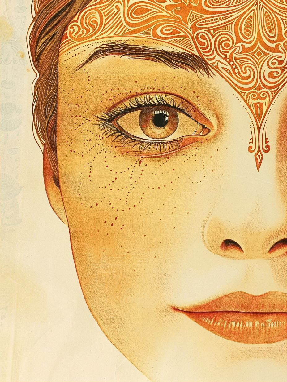 Golden Ochre Ethereal Portrait - Image 2