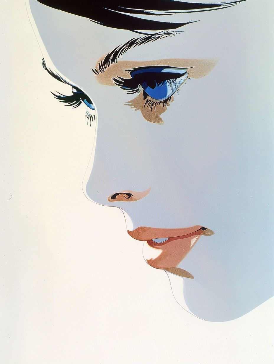 Azure Gaze Elegance - Image 1