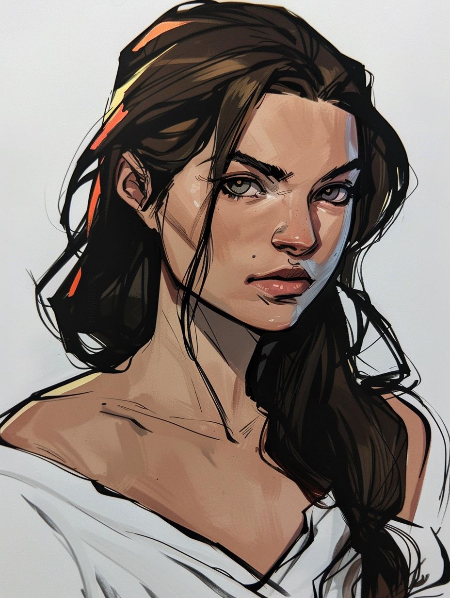 Moody Digital Character Concept Sketches - Image 3