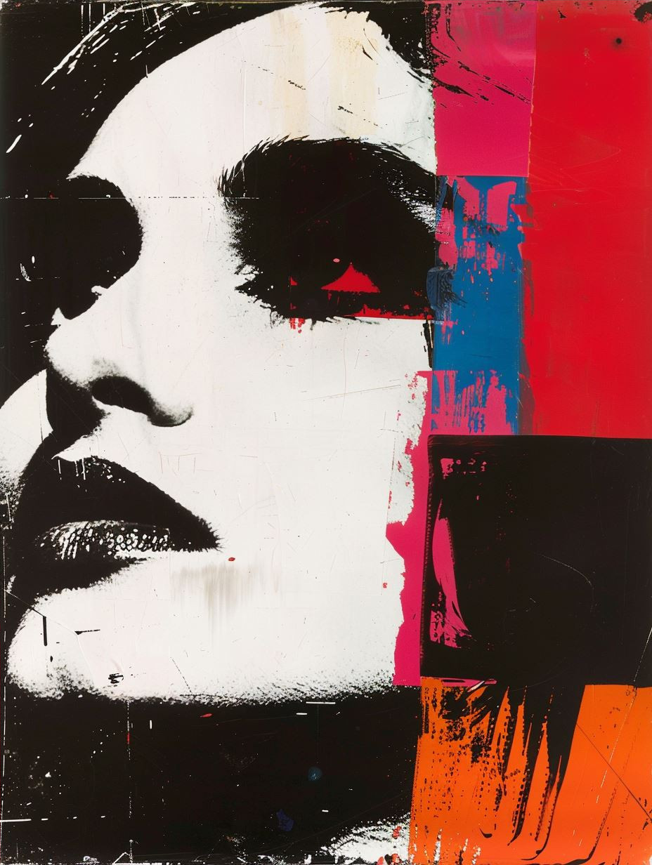 Fragmented Portraits in Bold Contrast - Image 4
