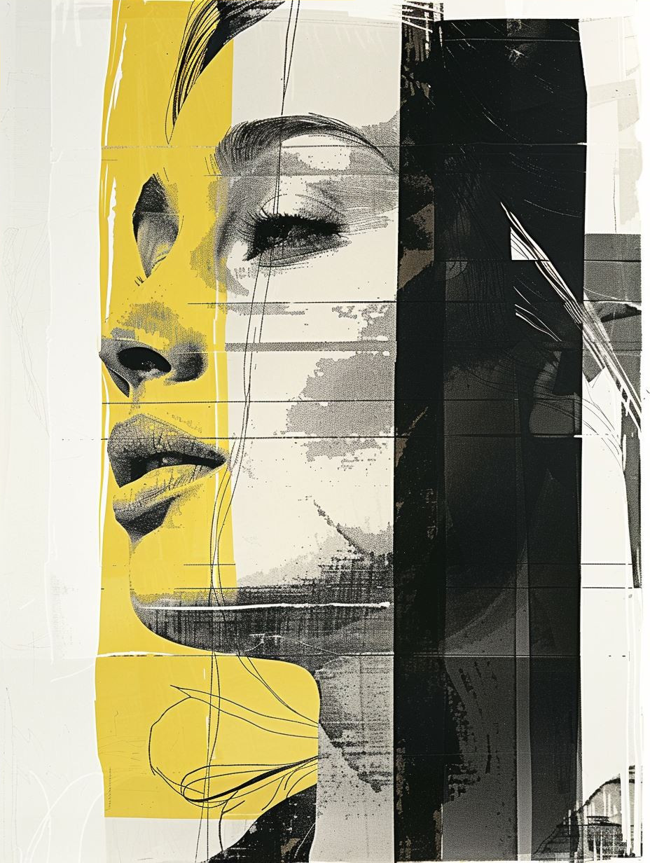Fragmented Portraits in Yellow - Image 4