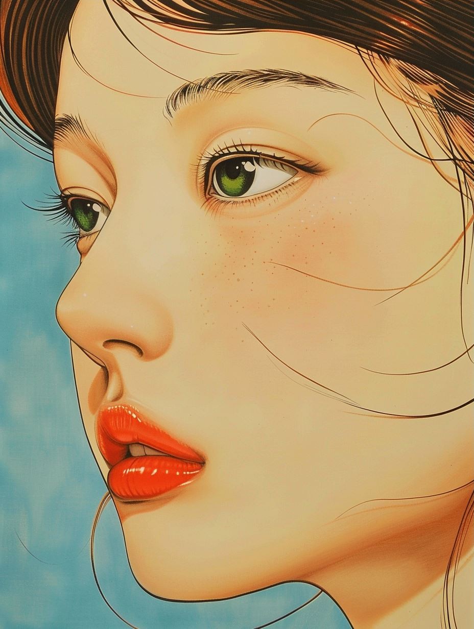 Ethereal Gaze in Soft Pastel - Image 3