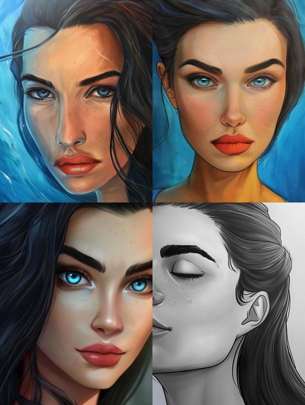 Ethereal Portraits of Digital Beauty