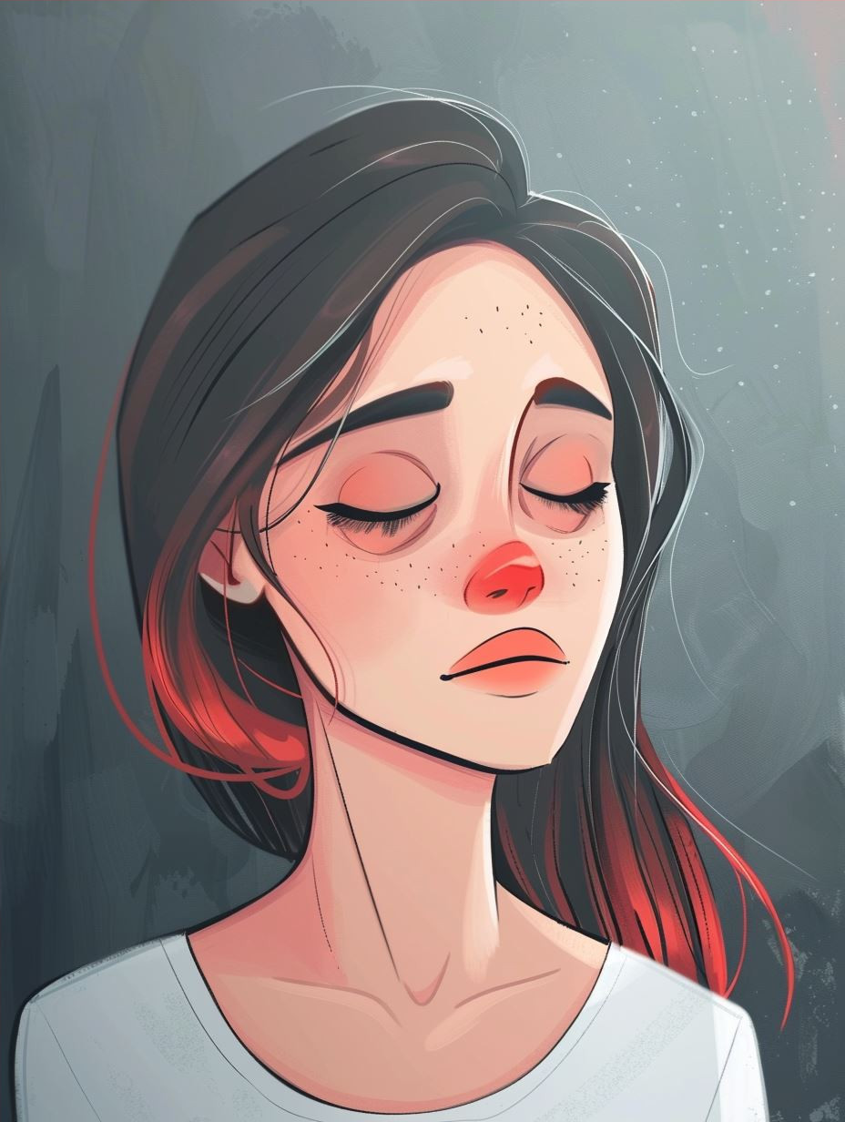 Soft Digital Portrait with Freckles - Image 4