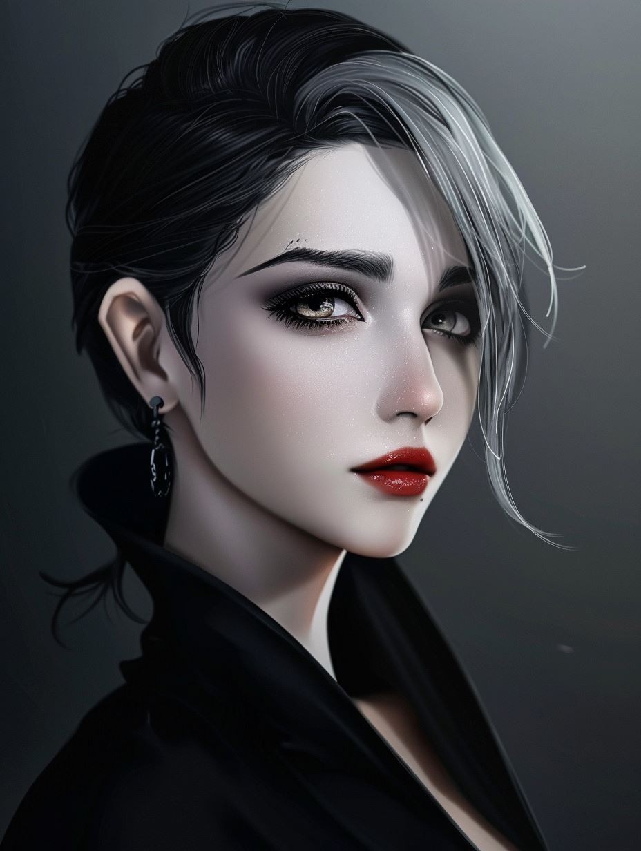 Dark Ethereal Noir Portrait - Image 3