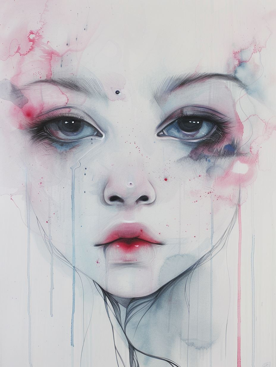 Ethereal Whispers in Watercolor - Image 1