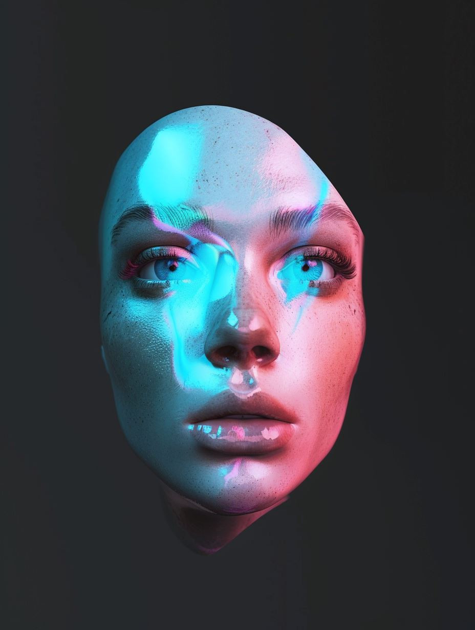 Ethereal Gaze Through Liquid Glass - Image 4