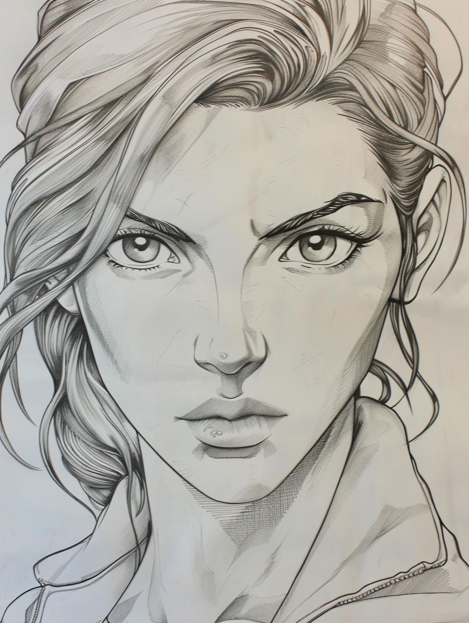 Expressive Female Portrait Studies - Image 1
