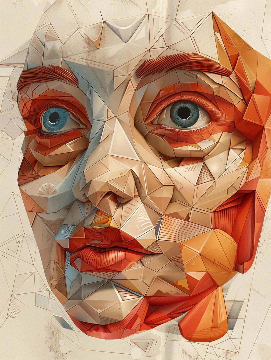 Fragmented Portraits of Sculpted Emotion - Image 3