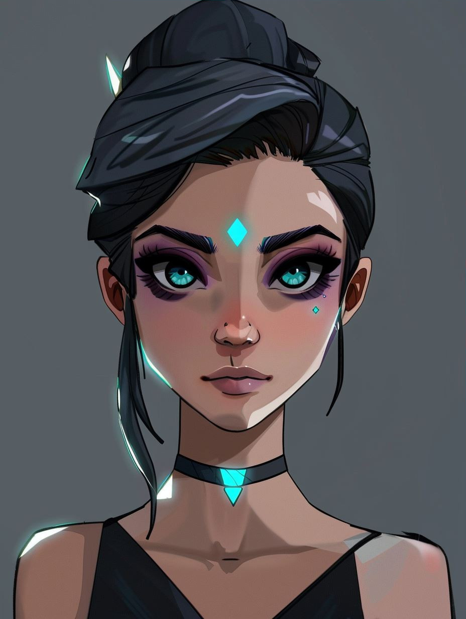 Ethereal Neon Cyberpunk Portraits - Image 3