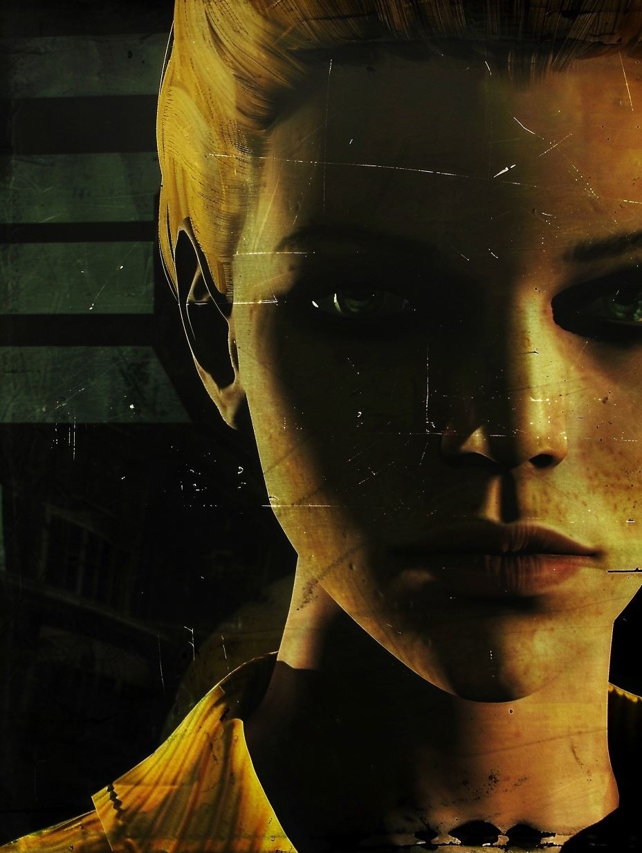 Fragmented Cybernetic Soul Portrait - Image 2