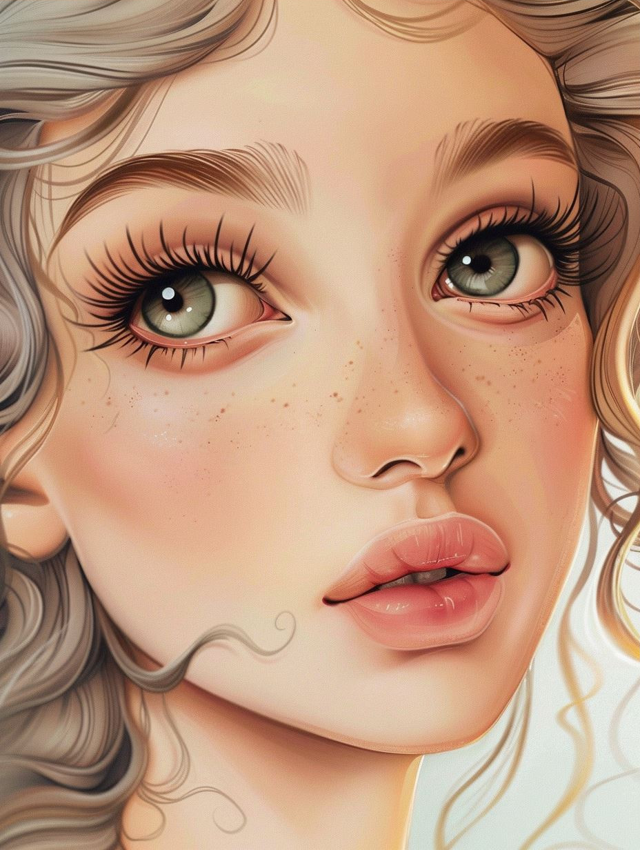 Ethereal Digital Portraits of Dreamy Young Women 1 - Image 3