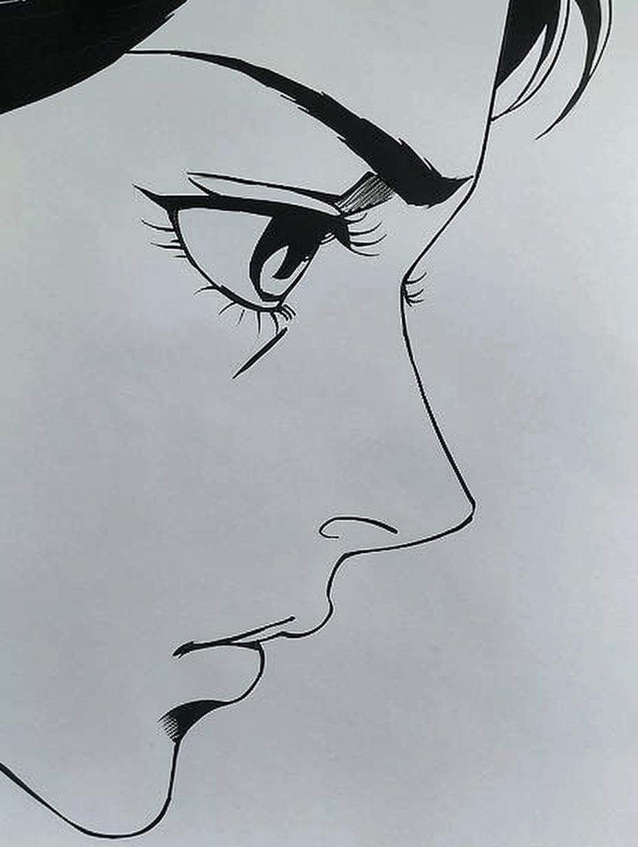 Elegant Vintage Anime Portraits - Image 4