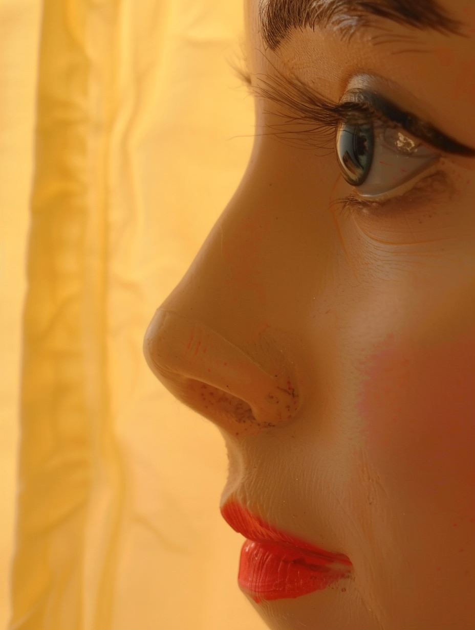 Surrealist Mannequin Expression Study - Image 1