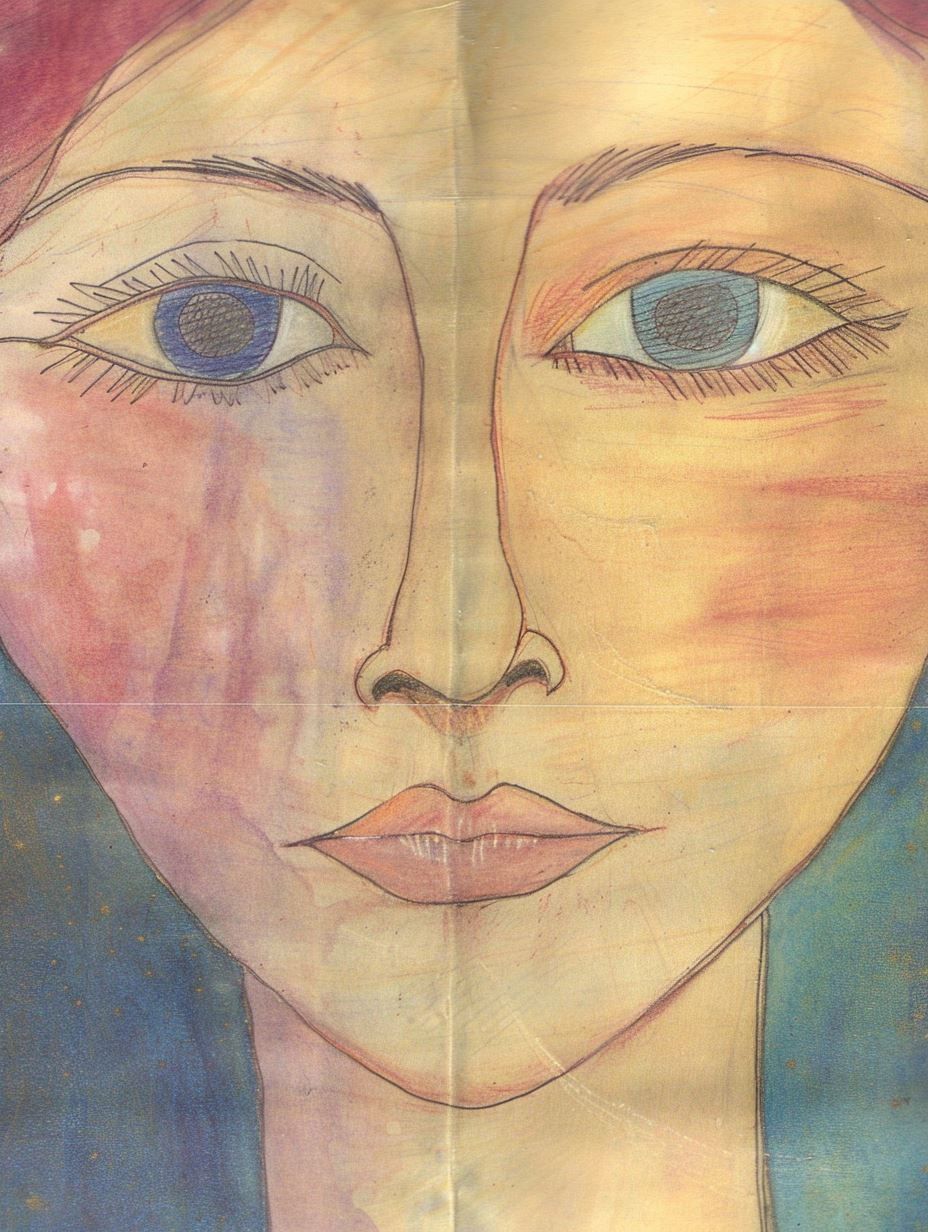 Ethereal Gazes in Watercolor - Image 3