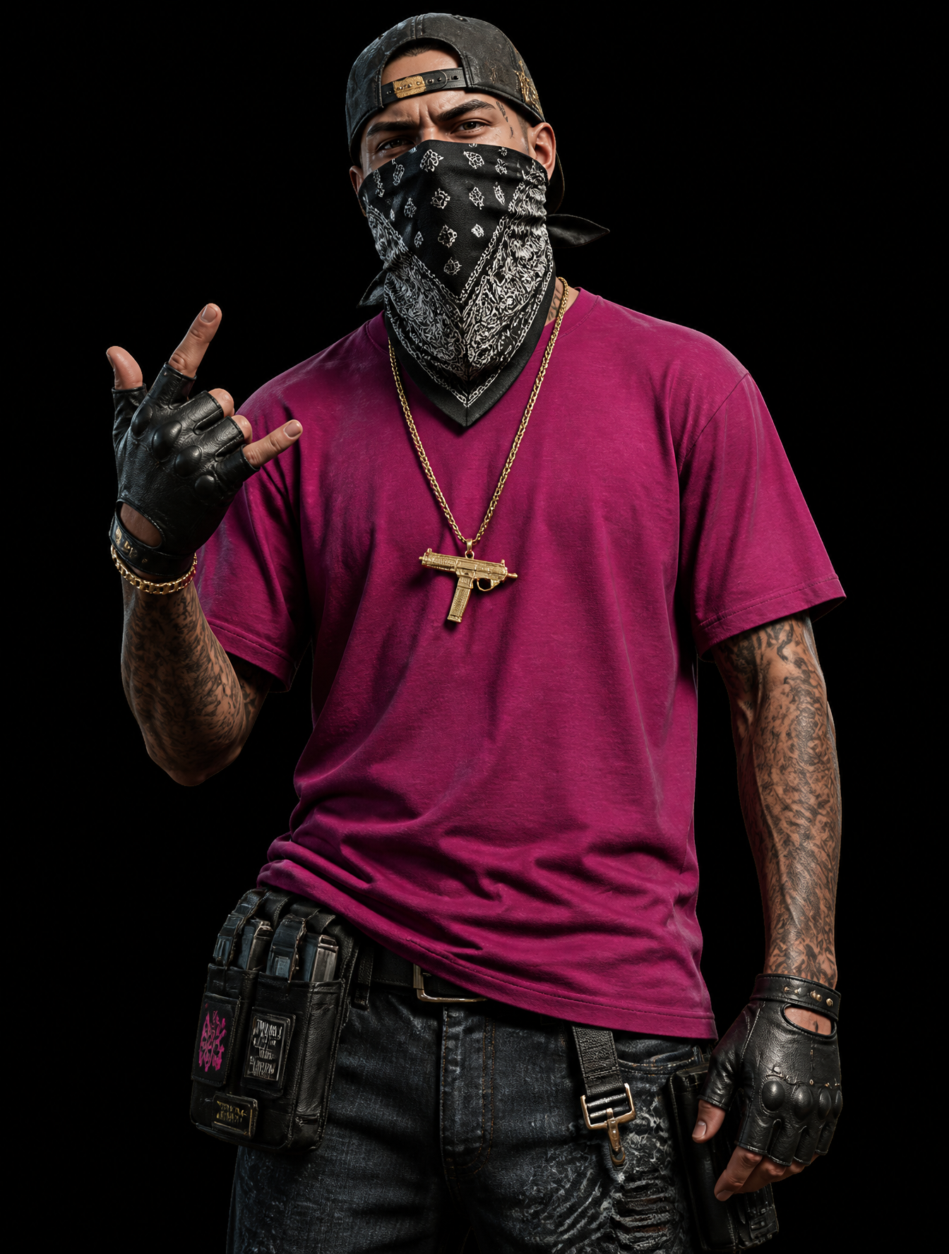 Urban Tactical Streetwear Character Render