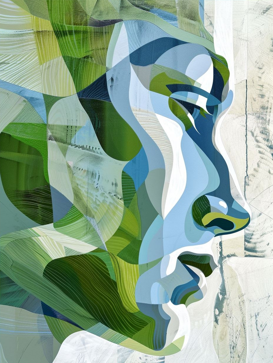 Abstract Geometric Prism Portrait - Image 4