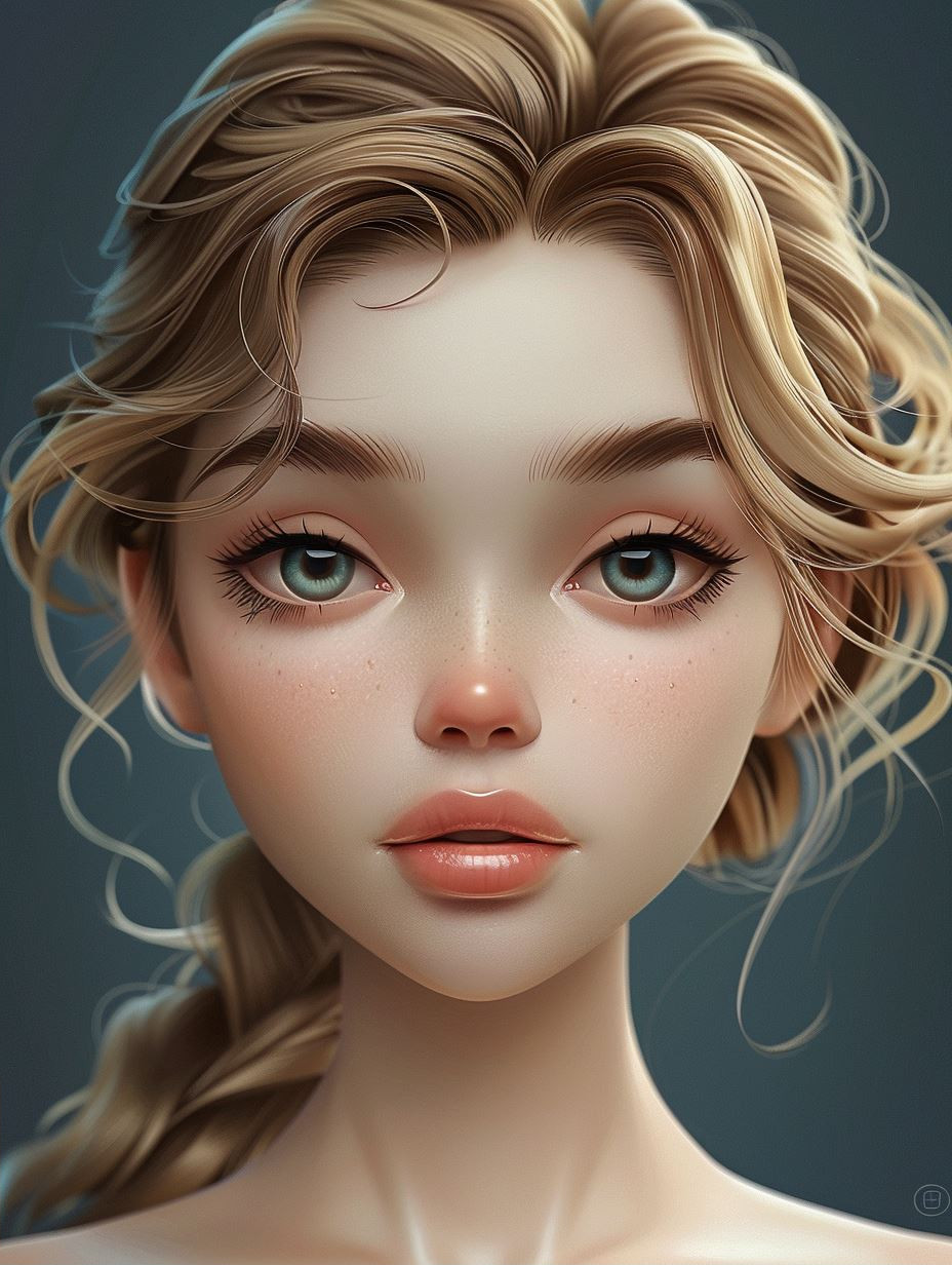 Digital Portraits of Ethereal AI Women - Image 2