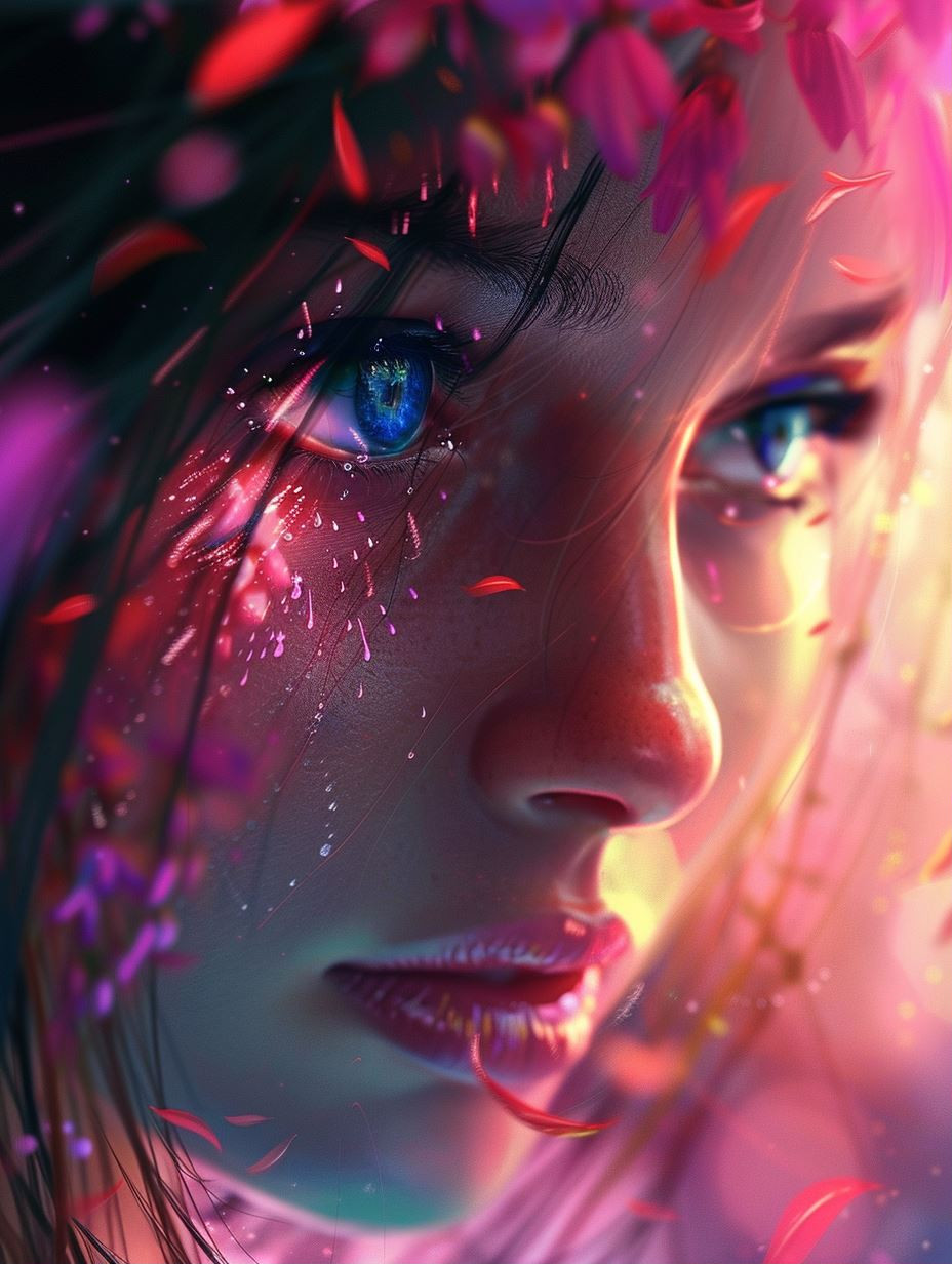 Ethereal Neon Dream Portraits - Image 1