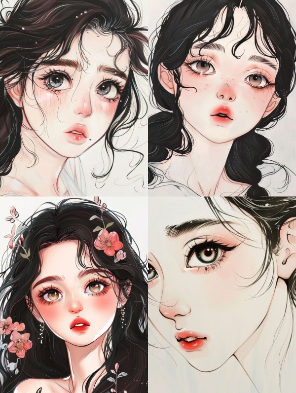 Ethereal Anime Portraiture Study