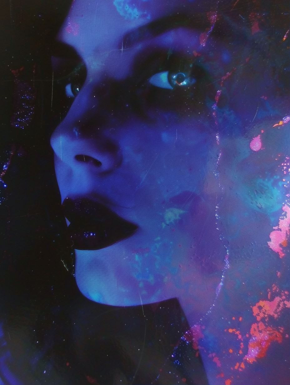 Ethereal Neon Cybernetic Portraits - Image 1