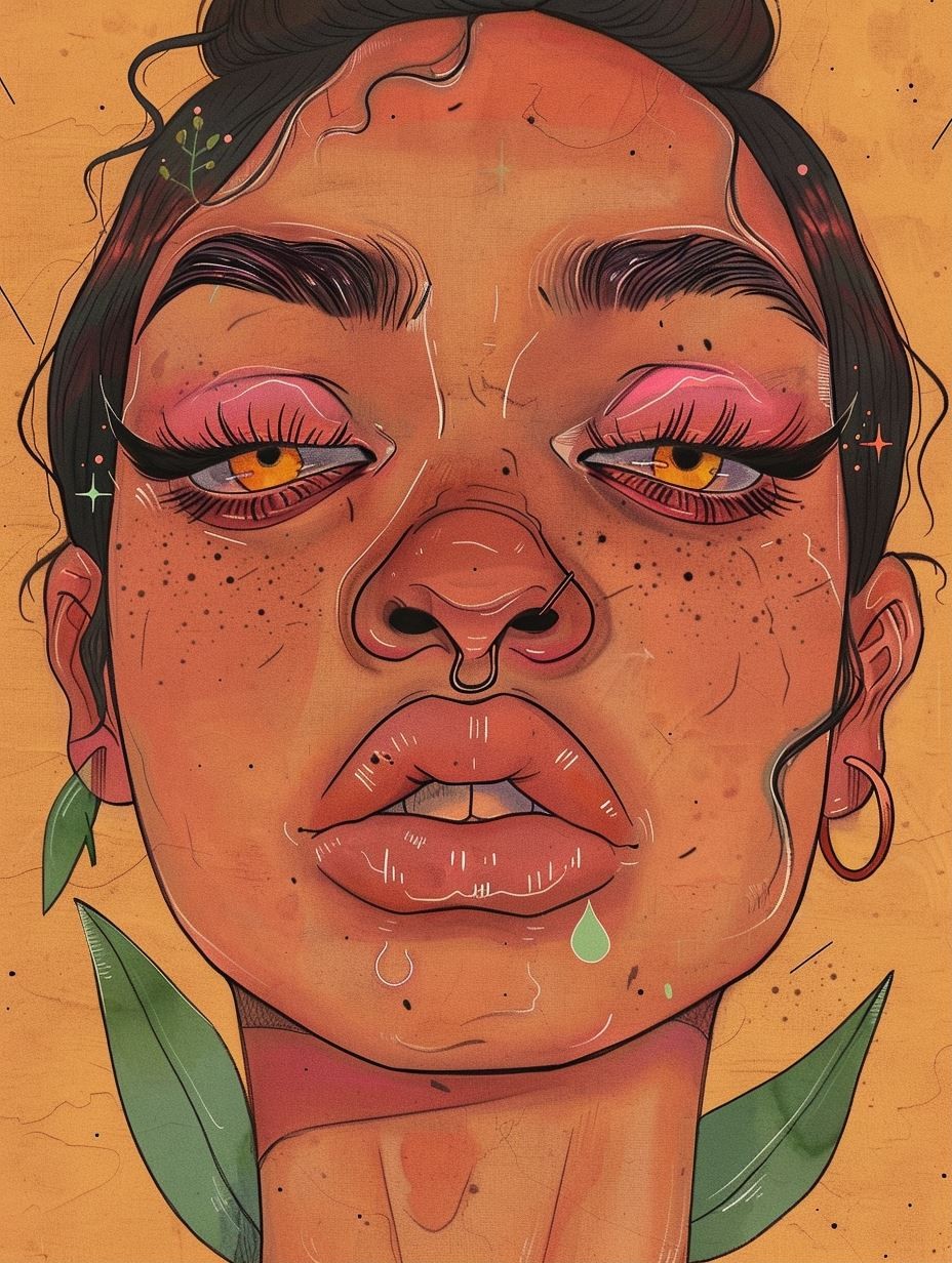 Ethereal Earthy Portrait Art